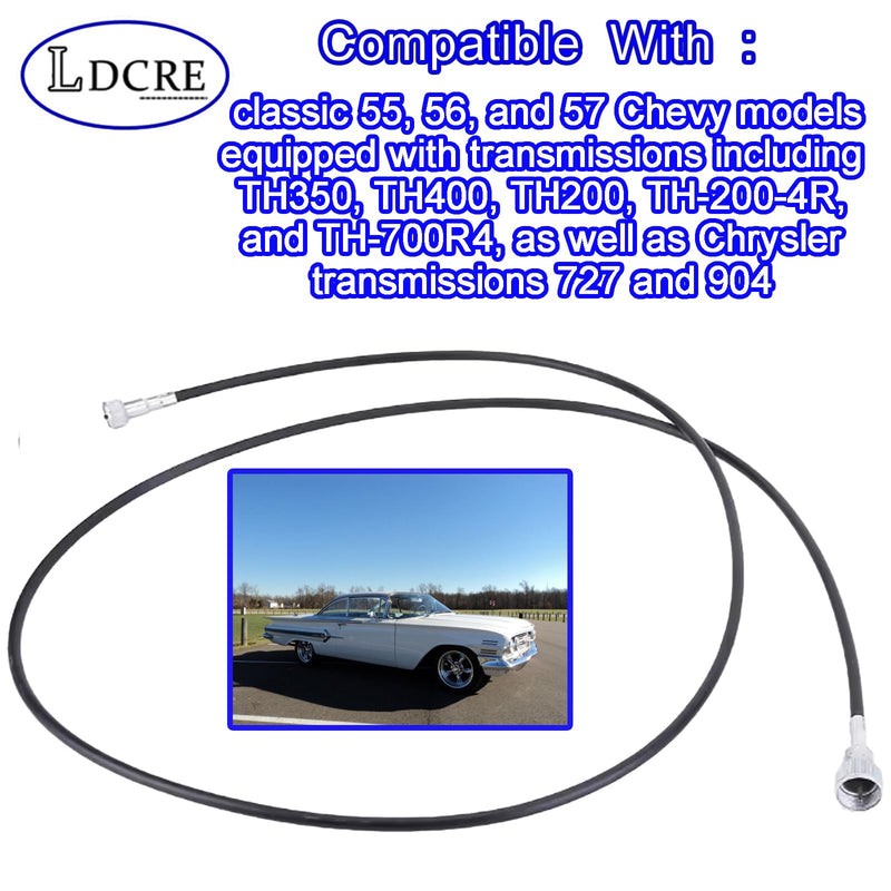 Transmission Speedometer Cable 7641443183,Fits for 55 56 57 Chevy 700R4 TH350 TH400 TH-200,TH-350 TH-400 TH-200-4R TH-700R4,Compatible with Chrysler transmissions 727,904