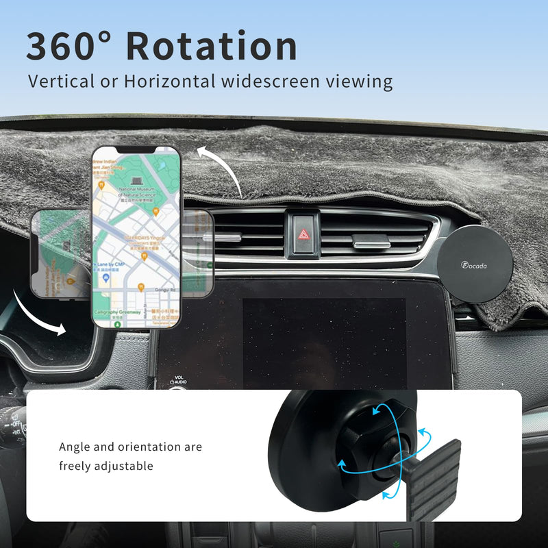 Car Phone Mount for 2017-2022 Honda CRV,7/9-Inch Screen Dual Magnetic Phone Holder Honda CRV Accessories,Strong Magnetic Hold,Does Not Block the Air Vent,Car Phone Holder for iPhone 17-12 & All Phones Magnetic Holder