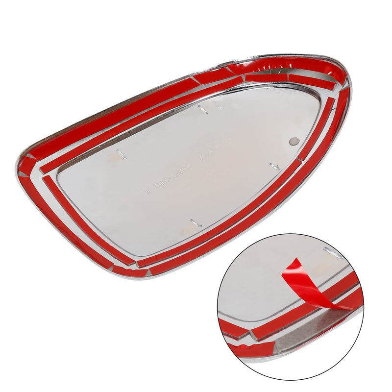 X AUTOHAUX Pair New Exterior Rear View Mirror Housing Door Wing Mirror Covering Cap for GMC Sierra 1999-2006 Silver Tone