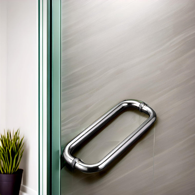 12" Glass Door Handle Shower Door Handle Made of Back to Back Stainless Steel