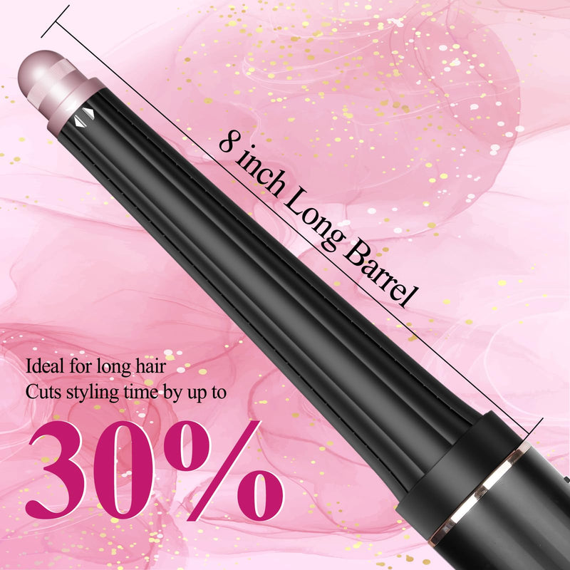  [AUSTRALIA] - Long Conical Curling Barrel for Shark FlexStyle HD400 Series | 20-40MM Hair Curlers Auto Curling Barrel Attachment with Both Curl Directions black