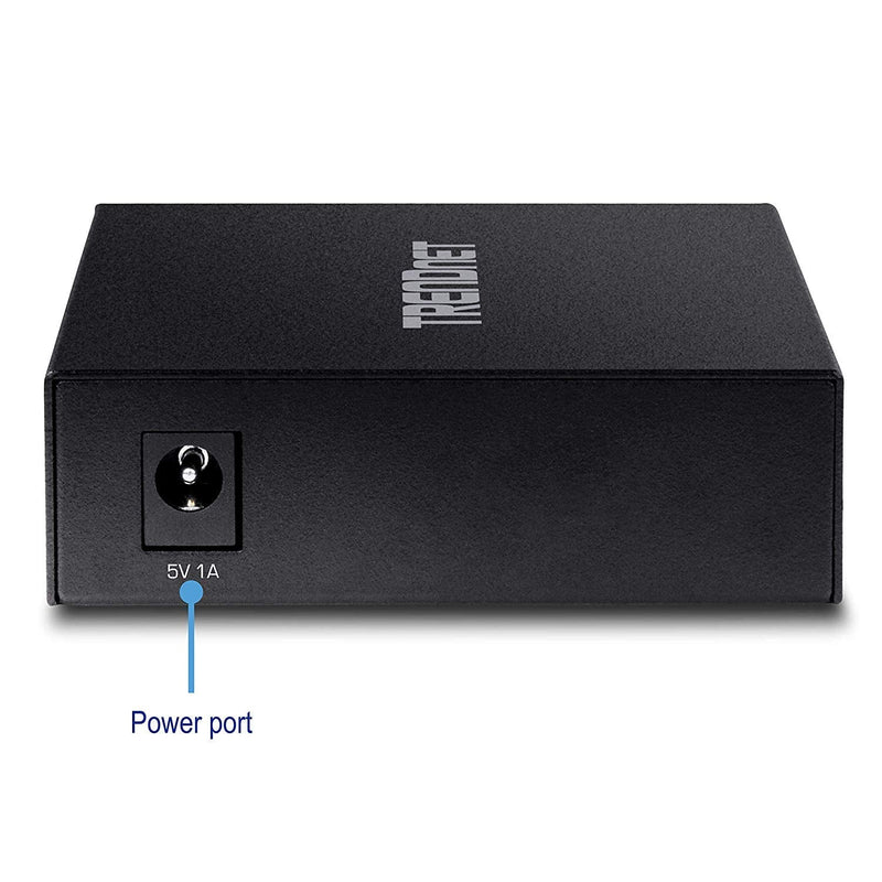 TRENDnet 1000Base-T to 1000Base-SX Multi-Mode SC Fiber Converter, up to 550M (1800 ft.), 2 Gbps Switching Capacity, TFC-GMSC 550 M Gigabit