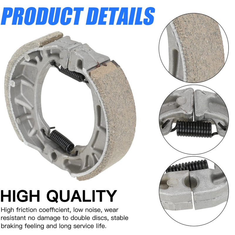 YOXUFA Mini Bike Brake Lever Kit Drum Brake Cable Shoes Replacement for Coleman CT200U CT200U-EX BT200X Baja Warrior Heat MB200 Massimo Axis M200 Predator 212 196cc 200cc Parts W/ 22mm 7/8" Handle brake lever+ brake shoe+ brake cable