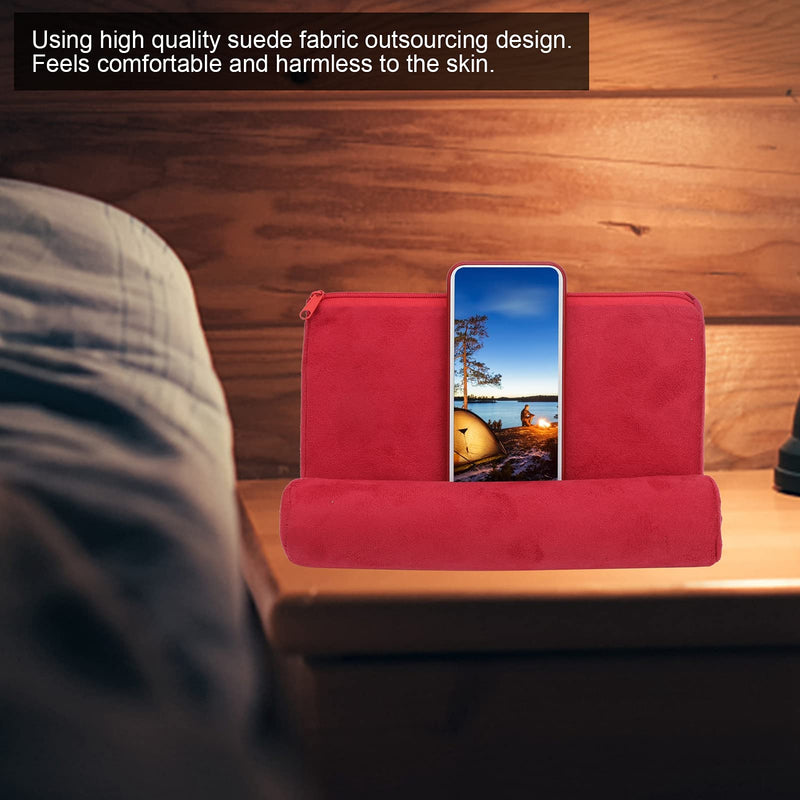 Pillow Tablet Stand, Portable Mobile Phone Support Bed Rest Cushion Tablet Reading Holder Tablet Pillow Stand Holder for Tablet Book Tab Stand Holder for Bed Armrests Carpet,
