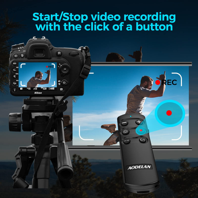 Wireless Remote Shutter Release for Sony ZV-E10, ZV-1, A7III, A7IV, a6400, a6100, a6600, a7C, fx3, a7M3, a7M4, a7RM3, a7RM4, a7SM3, a9, a9M2, RX0M2, RX100M7