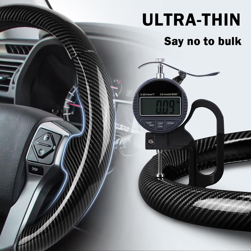 Fit for Toyota Steering Wheel Cover, Steering Wheel Cover for Tacoma(2012-2023) 4Runner(2010-2024) Tundra(2014-2021) Sequoia(2014-2022) Accessories (Glossy Black) Glossy Black