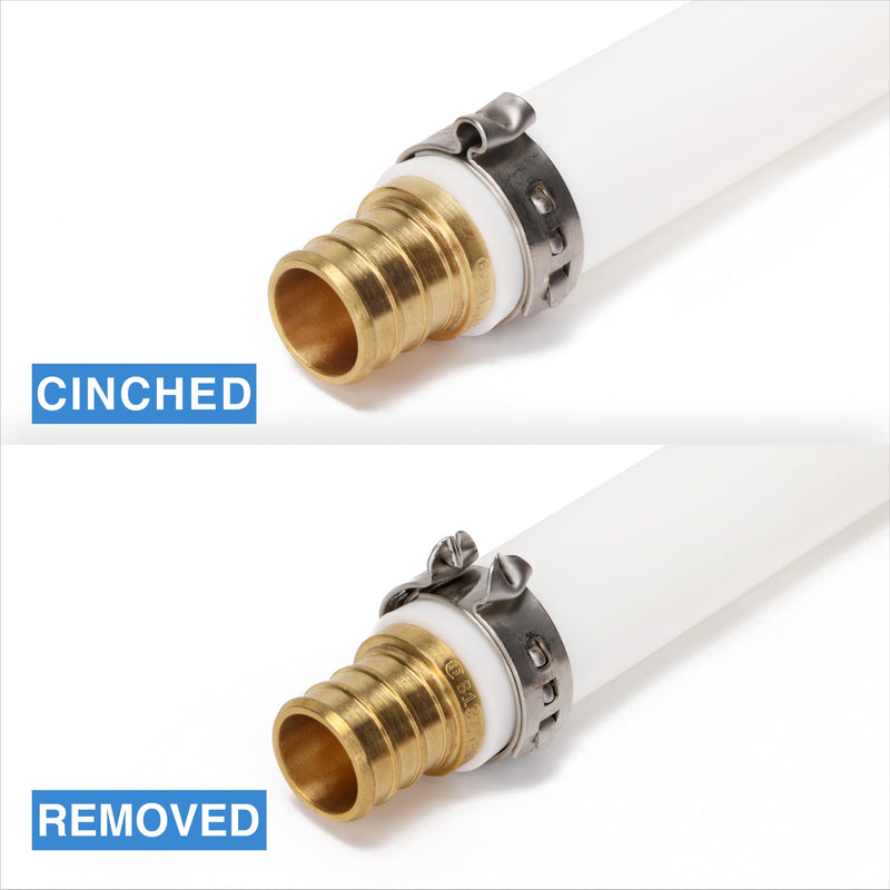 iCrimp ICP-BJ03 PEX Clamp Tool for Cinch and Removal of 3/8-in, 1/2-in, 3/4-in and 1-in PEX Clamp Rings, One-handed PEX Crimping Tool Clamp&Removal Tool