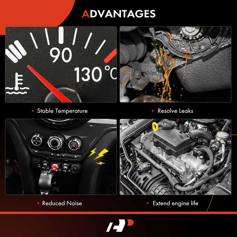 A-Premium Upgraded Aluminum Engine Coolant Thermostat Housing Assembly with Sensor & O-ring Compatible with Chevy Cruze 11-16, Sonic 12-20, Trax 13-21 & Buick Encore 13-21, 1.4L, Replace# 55565336