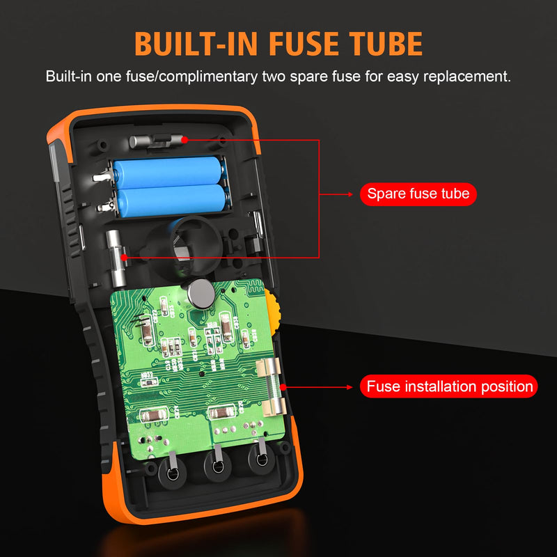 S471 Analog Pointer Multimeter, High Sensitivity Needle Meter for DC/AC Voltage Current Resistance Testing, Portable Battery and Load Tester with Built-in Fuses Analog - Pointer