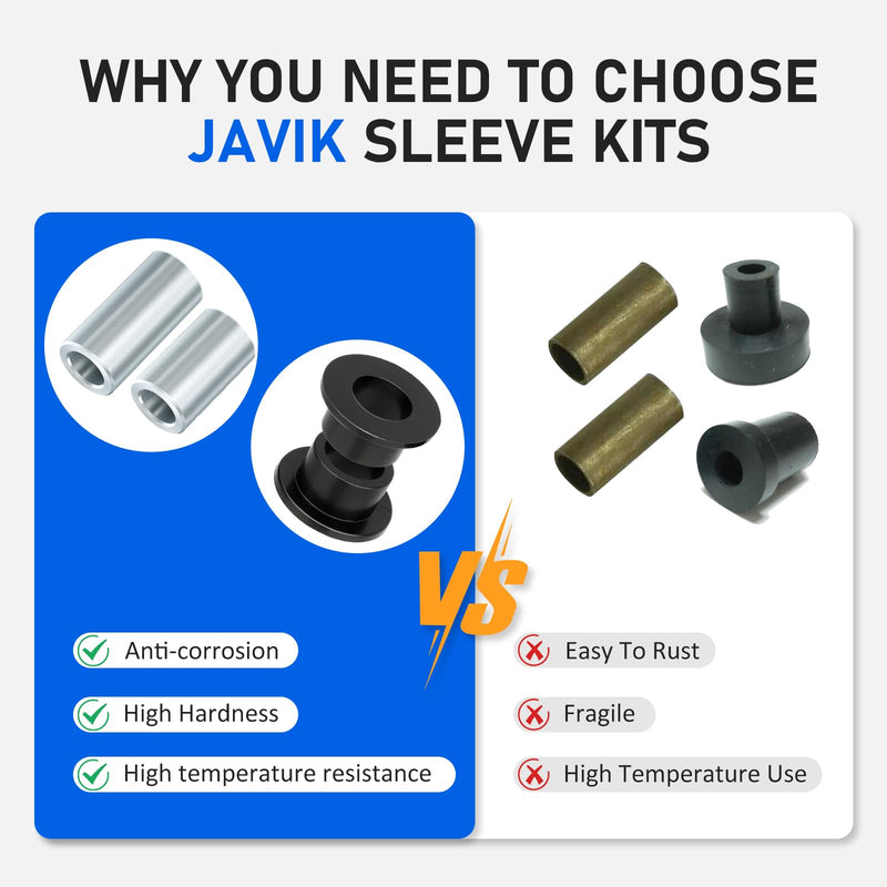 Rear Shock Bushing Sleeve Kit for Polaris Ranger 1000 900 800 700 570 500 425 400 Diesel EV TM ETX