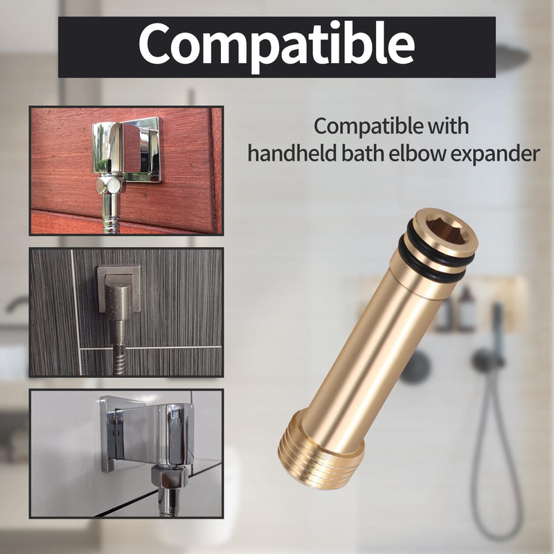 1247984，1247985，1247986 Extender To Mount The Shower Drop Elbow To The Shower Wall,Compatible With K-98350 Awaken Wall Supply Elbow,Brass 1247984-1247985-1247986