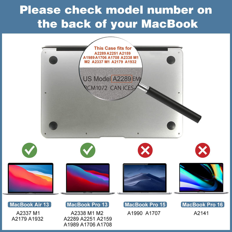 ProCase Privacy Screen Protector, Anti-Spy Tempered Glass Tinted Screen Film Guard for MacBook Air 13 2020 2019 2018 / MacBook Pro 13 2022 2020 2019 2018 2017 2016