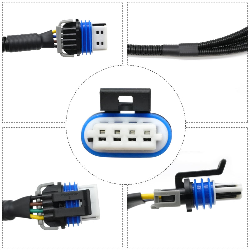 2PCS Ignition Coil Harness Connector Replacement for GM LQ9 LQ4 LS2 LS3 LS7 LSX 4.8 5.3 6.0 6.2 7.0 Truck Relocation Applications Replace 12558693 D581 10457730 19005218 D585