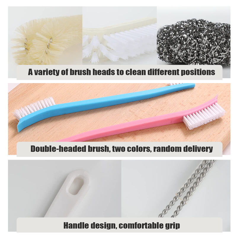 Portable Blender Cleaning Brush Set of 4 - With Hanging Hole - Long Handle - For Water Bottles & Blenders