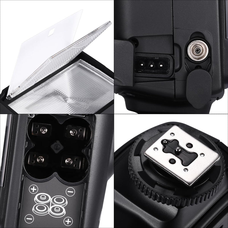 Powerextra Professional DF-400 Speedlite Camera Flash for Canon Nikon Pentax Samsung Fujifilm Olympus Panasonic Sigma Minolta Leica Ricoh DSLR Cameras and Digital Cameras with Single-Contact Hotshoe 30