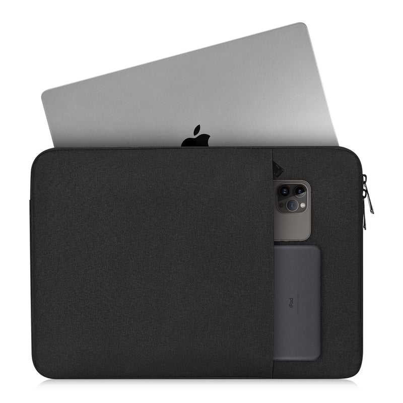 CaseBuy MacBook Pro 16 inch Sleeve Protective Case for 16-inch New MacBook Pro M3/M2/M1 Pro/Max A2991 A2780 A2485 A2141 2024-2019, Water-Resistant Laptop MacBook Bag with Accessory Pocket -Black 16-inch for MacBook Pro Black