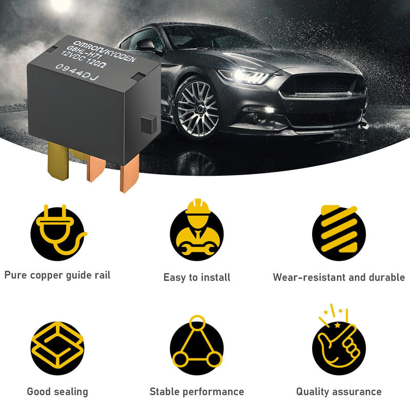 2PCS Car AC Relay, G8HL-H71 AC and Starter Relays Replace 39794-SDA-A03, Power Relay Assembly Starter Replacement, 4 Pins Multiple Use Relays Plug for Accord, Civic, Element, CR-V CR-Z 2 PCS