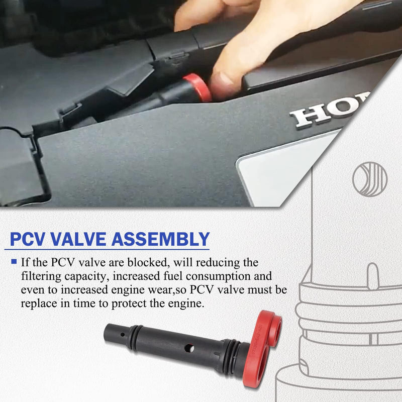 17130-5A2-A01 Upgrade OEM Factory PCV Valve Assembly for Honda Accord, Civic, CR-V, Acura ILX, TLX