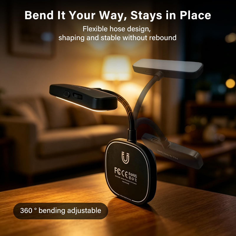 Magnetic Rechargeable Reading Light for Xteink x4 e-Book Reader | Portable Magnetic Reading Light with Hand Strap for E-reading, Compatible with Xteink E-book Reader, Smartphone, Laptop