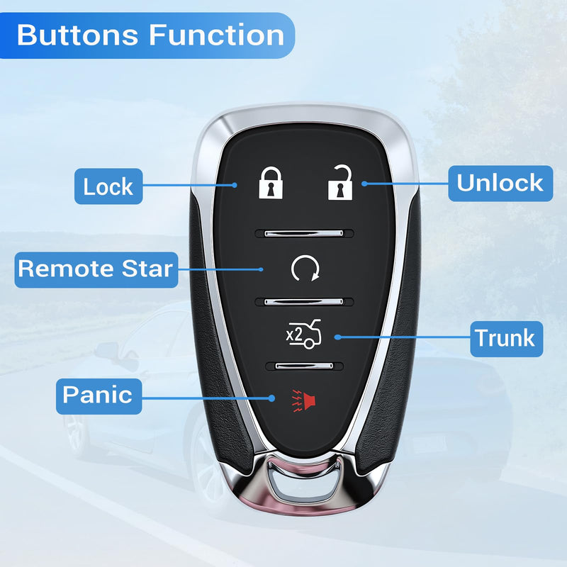 Key Fob Fits for Chevy Malibu Camaro 2016-2021/ Cruze 2016 2017 2018 2019 | Car Keyless Entry Remote Control HYQ4EA