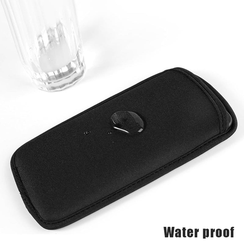 Direct-Insert Neoprene Waterproof Phone Pouch (6.3-7.2") Shockproof Scratch-Resistant Black
