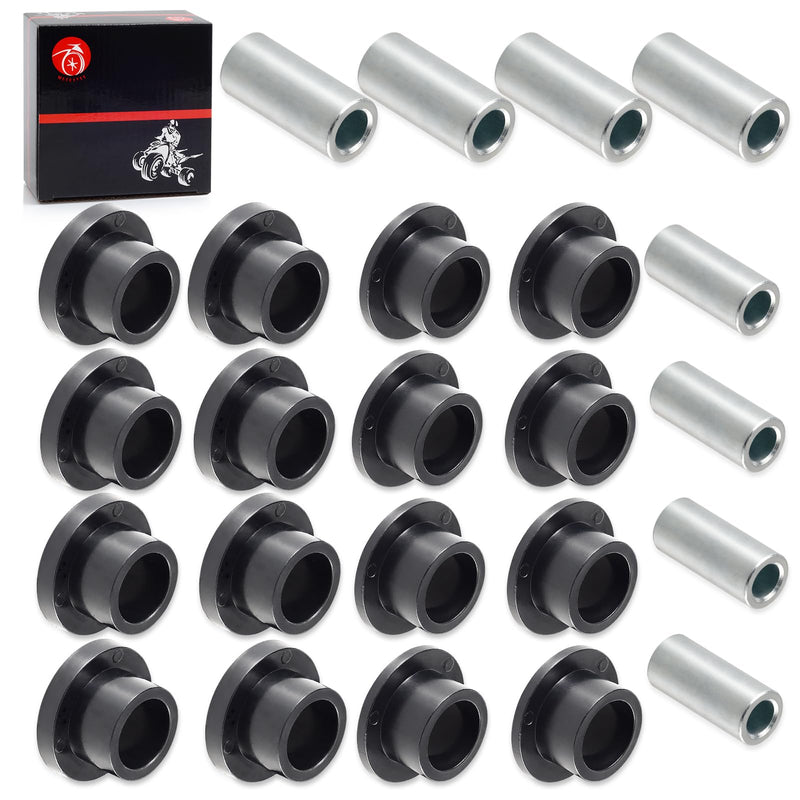 Front & Rear Shock Absorber Bushings Sleeve Kit 16Pcs For Polaris Ranger 500 570 700 800 900 1000 Diesel PRO XD