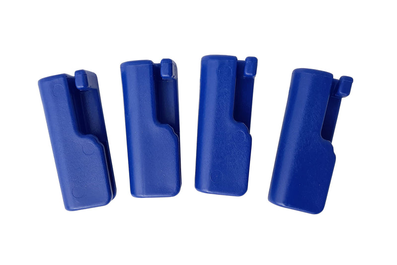 Taylor Made Quick Knot Boat Fender Hangers for 1/4" Line, Heavy-Duty Blue Molded Nylon, 2-1/8" x 1-1/8" x 3/4", 4-Pack - 1098