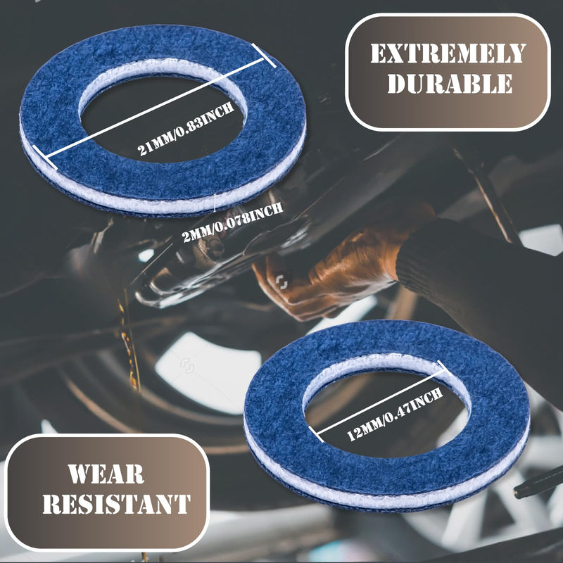 10 PCS Engine Oil Drain Plug Gaskets Replacement for Toyota 90430-12031 Lexus Scion RAV4 Camry Avalon Corolla 10 pcs M12-90430-12031