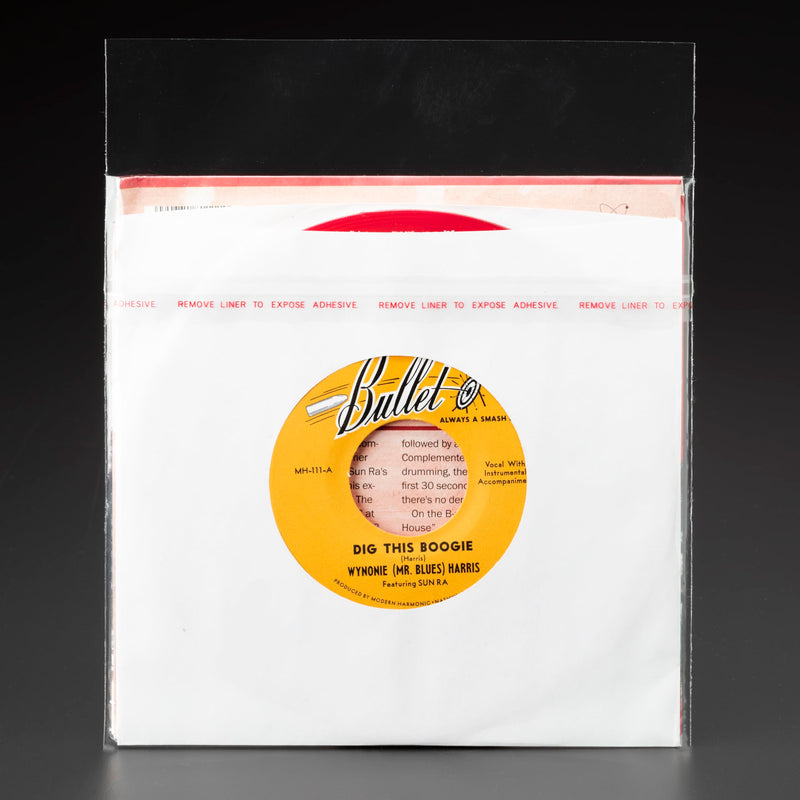  [AUSTRALIA] - 45 rpm RESEALABLE Outer Sleeves - 50 -Pack - Crystal-Clear Polypropylene - USA Made - 2mil Thick - Acid-Free Archival Quality for 7" Vinyl Records