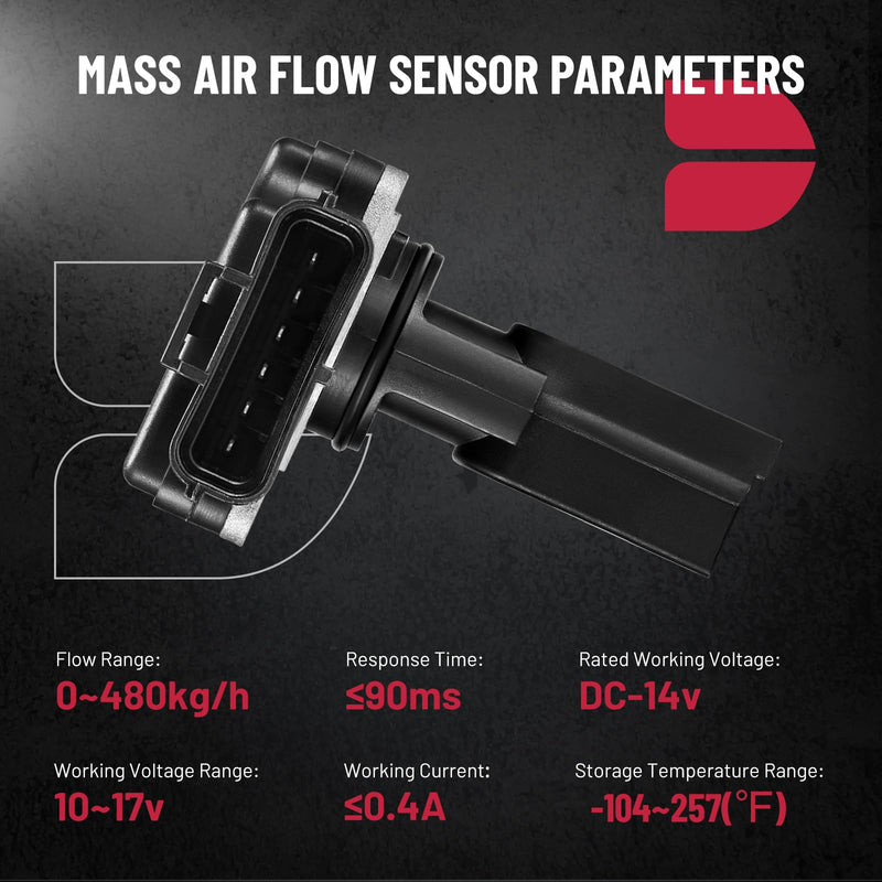 BDFHYK Mass Air Flow Sensor Meter MAF Sensor 74-50011 Compatible with Ford Explorer 2001-2005 & for Ranger 2001-2003, Compatible with Mazda B4000 6 Prong 2004