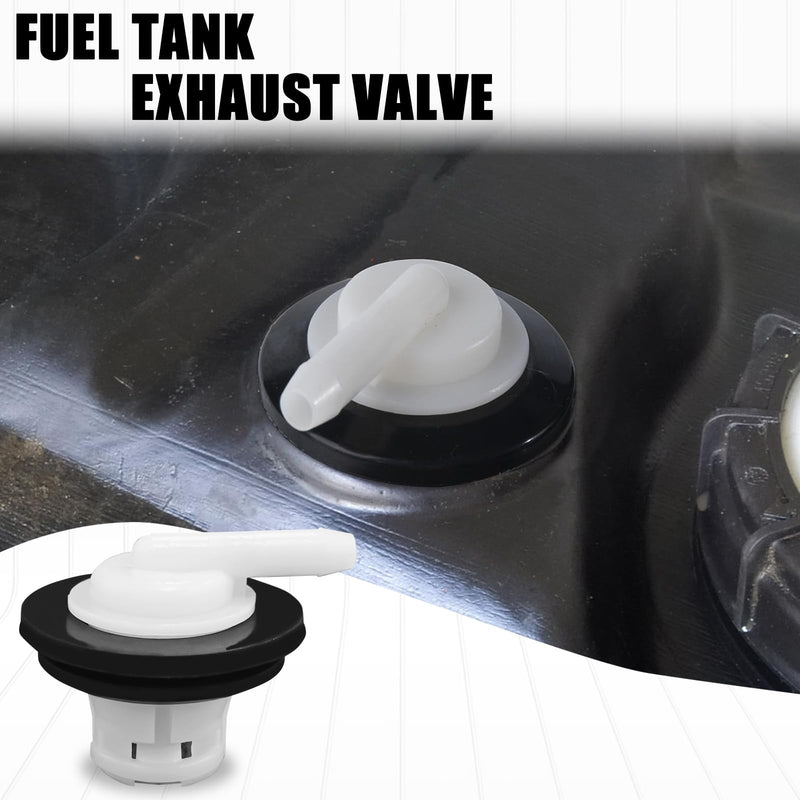 1 PC Fuel Tank Vent Plug, Fuel Tank Vent Valve and Grommet Kit, 5360058 5360059 Gas Tank Vent Valve Compatible with Jeep Wrangler, Ford 1980-1996 F150 F250, 1980-1997 F350 Black