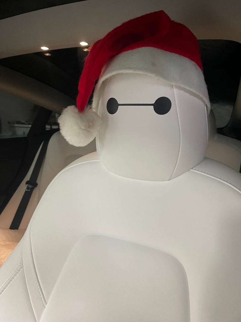 Tesla Seat Eye Decals - Set of 6 - Tesla seat Stickers - Model S 3 X Y - Baymax Big Hero 6 Inspired - Includes Transfer Tape - Compatable with Most VR Headsets.
