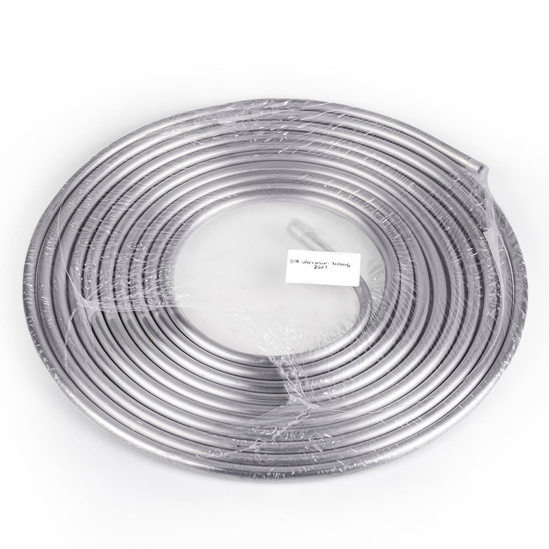 3/8" OD Aluminum Hard Fuel Line 25 Feet Hardline Tube Thickness is 0.039" 3/8"OD 25FT