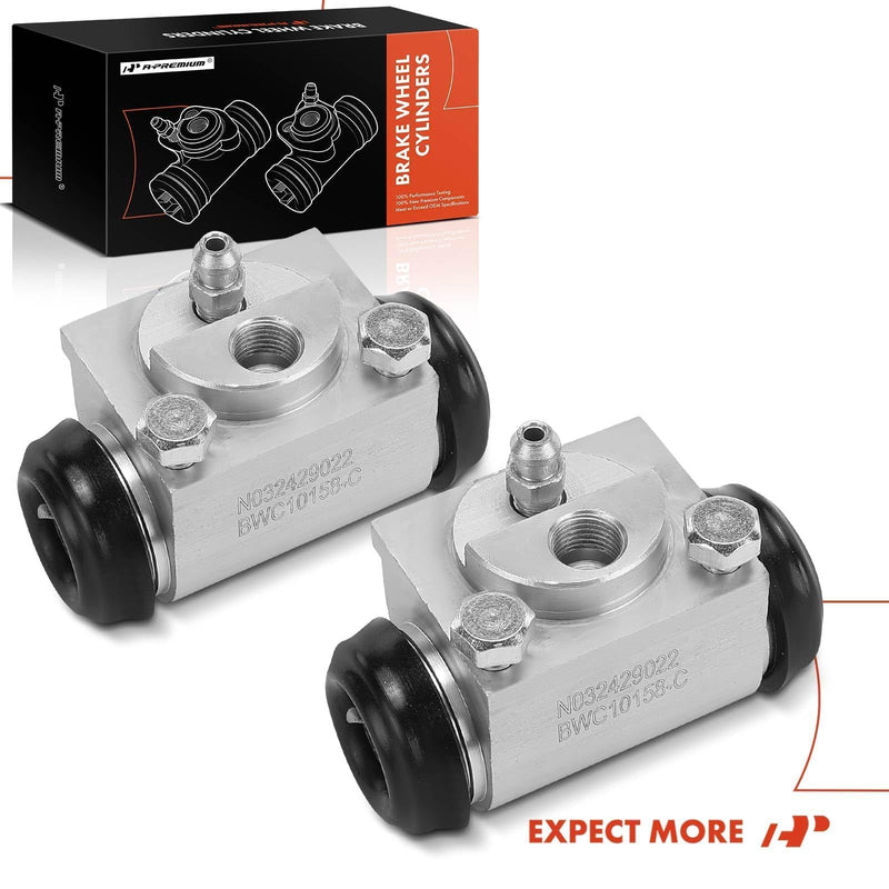 A-Premium Rear Driver & Passenger Side Drum Brake Wheel Cylinder Compatible with Select Ford Models - Transit Connect 2010 2011 2012 2013, 2-PC Set - Replace# 2T1Z2261B Rear 2-PC