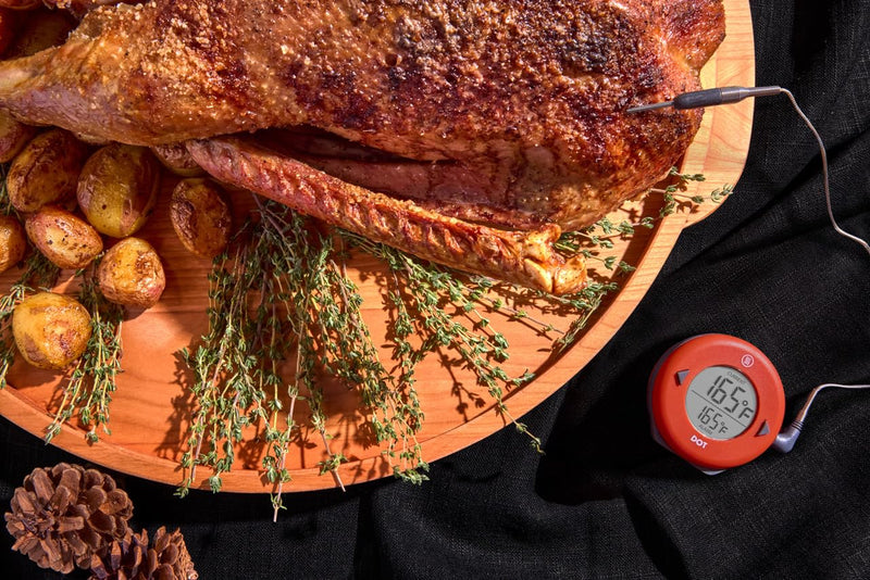 ThermoWorks DOT — Chefs’ Favorite Simple Alarm Thermometer - Cayenne Pepper Red