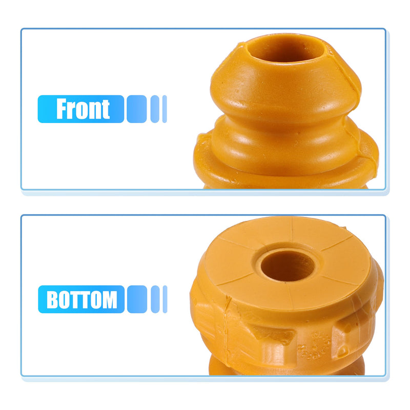 X AUTOHAUX 2pcs 2.44 Inch Rear Suspension Bump Stop Strut Bumper Bump Stop for Volkswagen Eos 2007-2016 No.1K0511353M Rubber Yellow