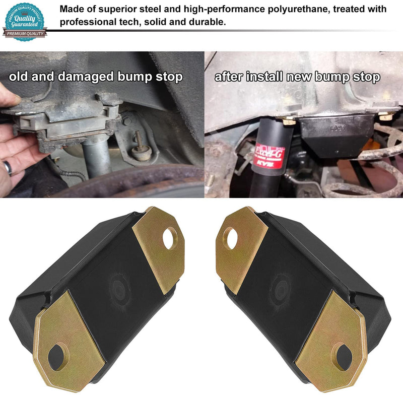 Universal Bump Stop Leaf Spring Bumper Set 9.9137G Fit For Many Cars, Trucks and SUVs, And For 1976-1983 Jeep CJ5 & 1976-1986 Jeep CJ7