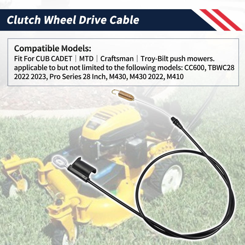 946-05397 Clutch Wheel Drive Cable 746-05397 Compatible with CUB Cadet CC600│MTD M430 M410│Craftsman CMGM231204│Troy-Bilt Lawn Mowers TBWC28 2022 2023 Pro Series 28 inch