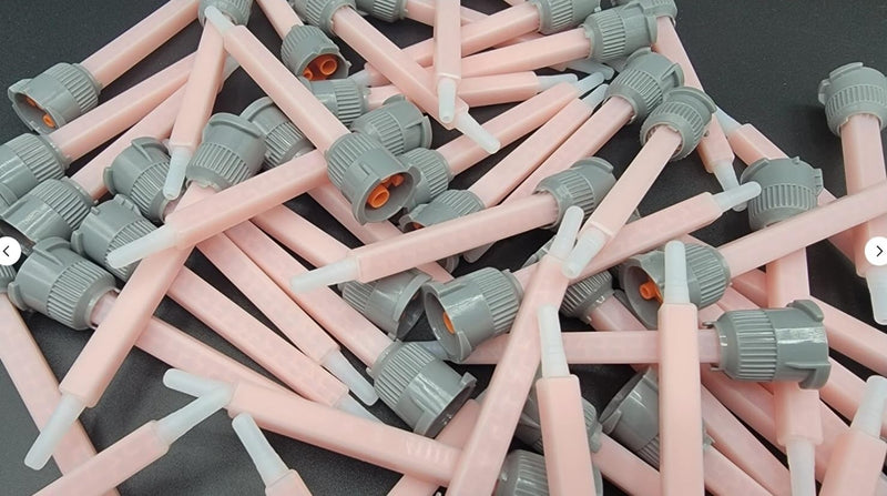 Epoxy Gun - 10:1 ratio EPX style 45mL 62-9170-9930-1, 9153 orange pink mixing nozzles 7100007806
