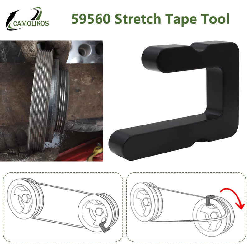 2-Sided 59560 Stretch Belt Tool for GM for Lisle 5.3, 6.2 6.6L Gas Engines