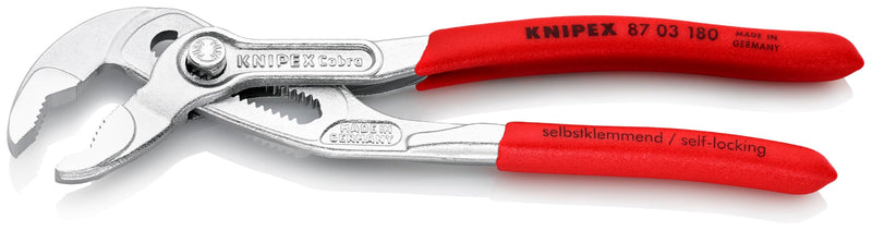 KNIPEX - 87 03 180 Tools - Cobra Water Pump Pliers, Chrome (8703180)
