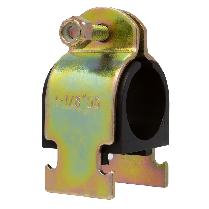 Rubber Cushion Strut Clamp 1" NOM (1-1/8" OD) for Mounting Copper Piping, PEX Pipe, CVPC Tubing to Strut Channels [5 Pack] 1" NOM (1-1/8" OD)
