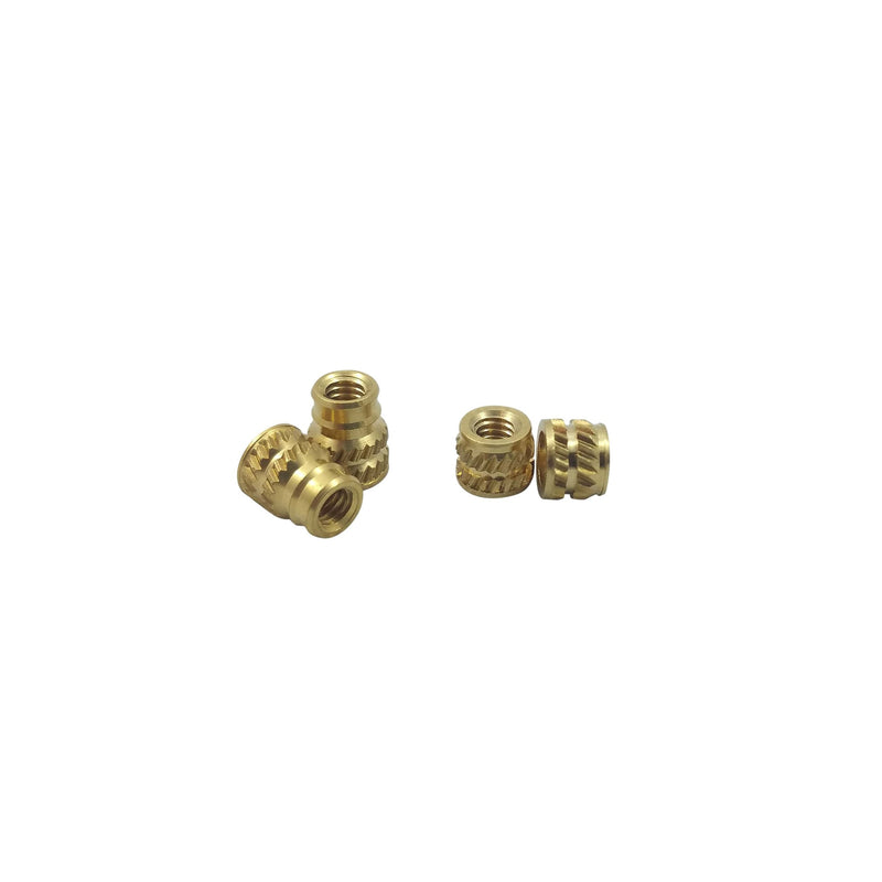 [initeq] Brass Threaded Heat Set Insert Assortment for 3D Printing — Metric Sizes M2.5 M3 M4 M5 M6 (Assortment A)