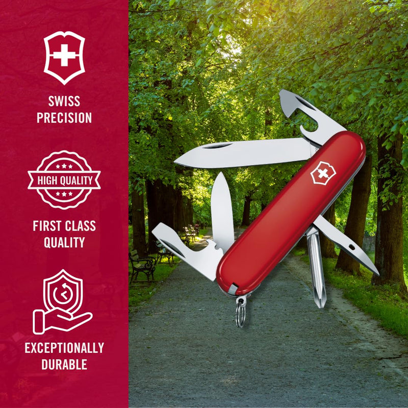 Victorinox Tinker Swiss Army Knife Multipurpose Pocketknife 12 Functions Red
