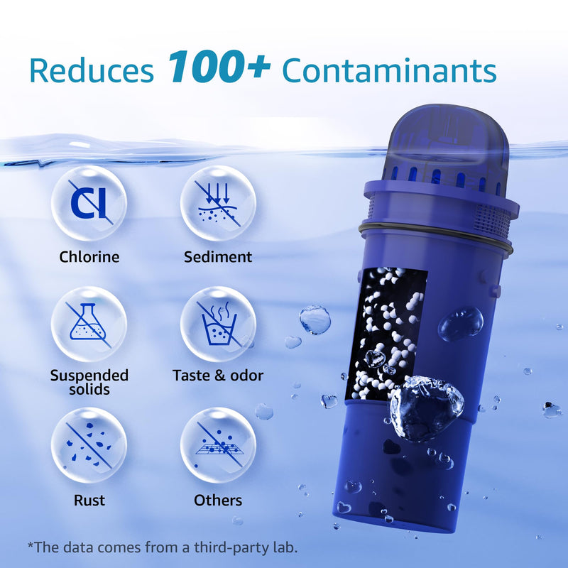 AQUA CREST CF10A Water Filter Replacement for Pur® Plus Pitcher Water Filter, CRF950Z, PPF951K, PPF900Z, PPT700, PPT111, CR1100, DS1800 and All Pur® Pitchers and Dispensers, NSF Certified, 6 Pack