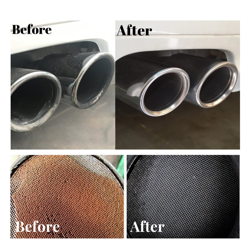 ANRUI Catalytic Converter Cleaner Auto Parts Engine, Exhaust System Pipe Carbon Removal Cleaner Treatment Additive Oil, Fuel System Treatment Oil Additive for Gas and Diesel Car