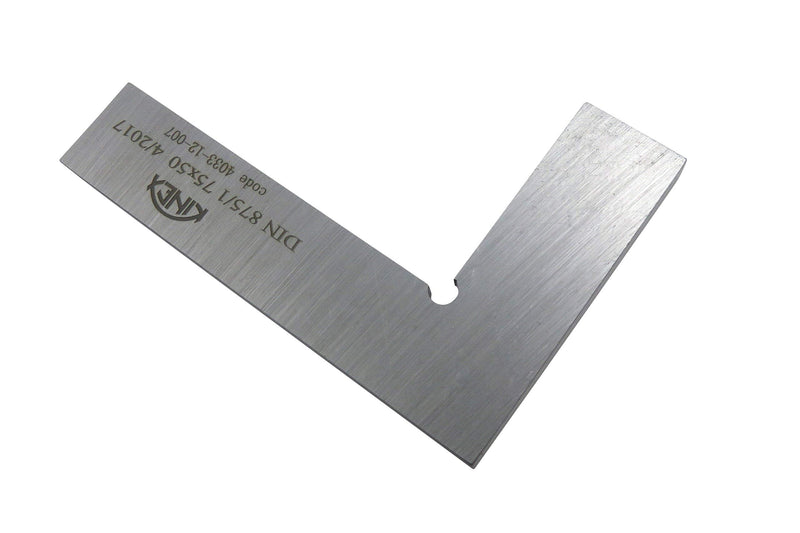 Kinex 4033-12-007 3 Inches Tall x 2 Inches Wide Flat Solid Machinist Square DIN 875/1 Square to w/in 0.0005 Inches