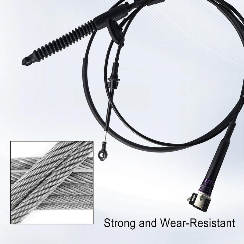 12477640 Gear Shifter Cable for Chevy Classic 1999-2007 Silverado 1500 2500 3500,Automatic Transmission Shift Cable for GMC Sierra 1500 2500 3500,Gear Shifter Control Cable 2pcs Replace 905-144 12477640