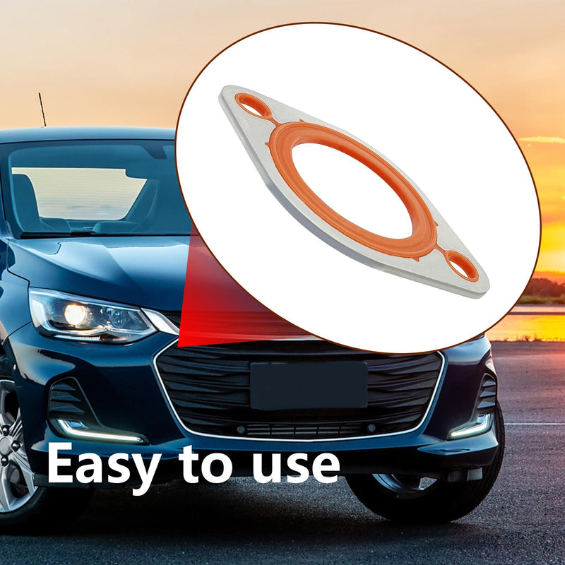 Thermostat Water Neck Housing Gasket - 1/8" Aluminum Carrier+Silicone Thermostat Water Neck Replacement for Chevy SBC BBC 265 283 305 327 350 383 396 400 427 454 472 500