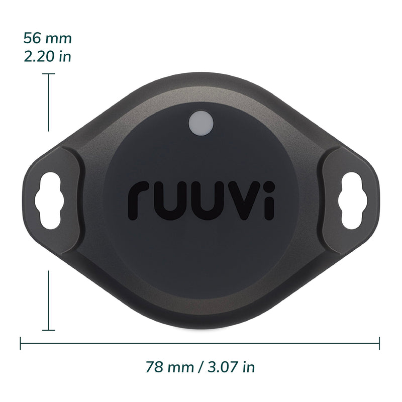 RuuviTag Pro 3in1 Wireless Bluetooth Temperature (°C/°F), Air Humidity and Motion Sensor. Alerts & History. Free Android/iOS apps. Integrates with Victron, Homey, and Home Assistant. Made in Europe.